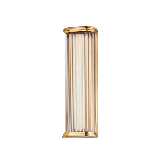 Hudson Valley Newburgh 1 Light 17" Wall Sconce in Aged Brass - 2217-AGB