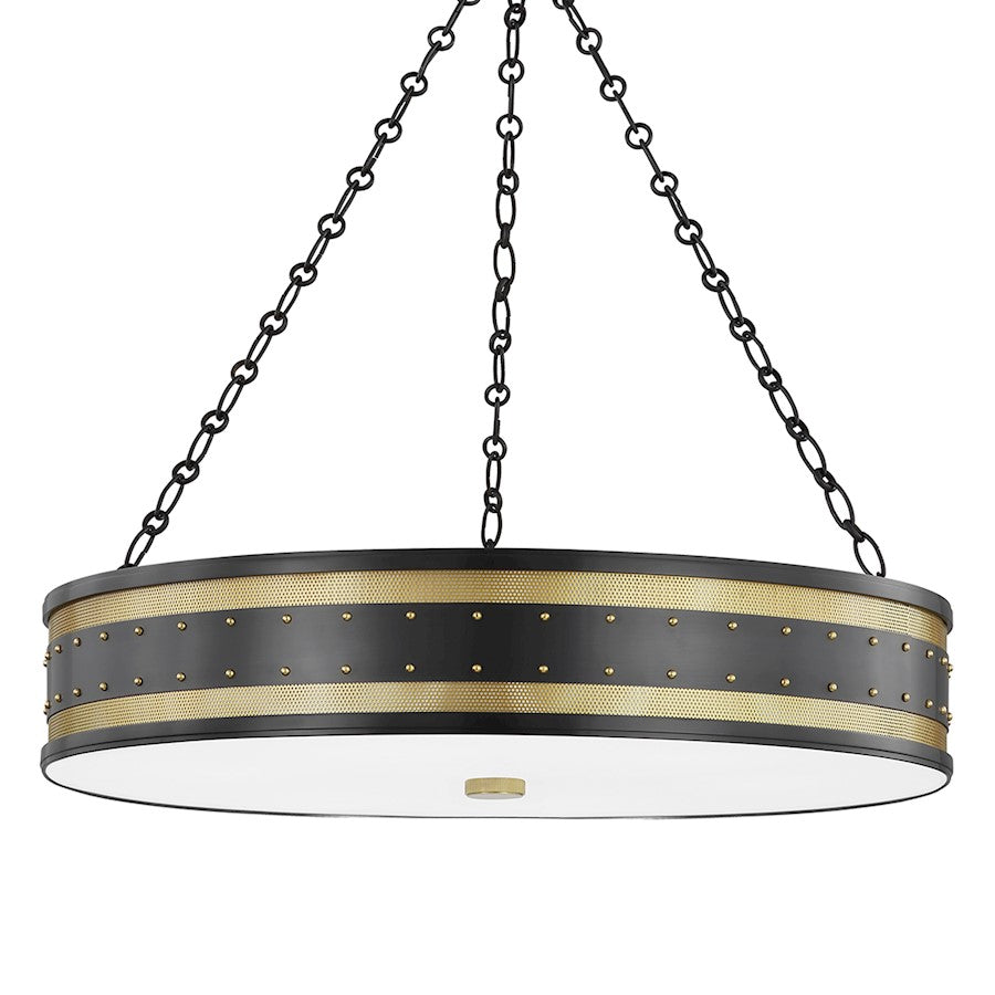 Hudson Lighting Gaines 6 Light Pendant, Aged Old Bronze - 2230-AOB