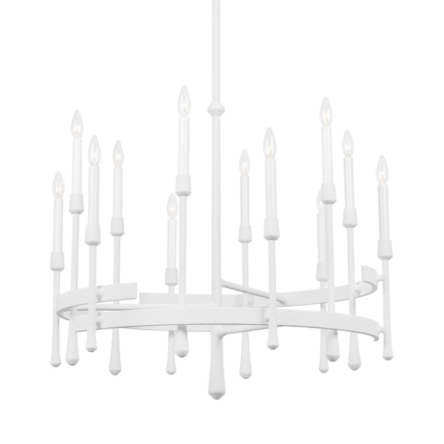 Hudson Valley Hathaway 12 Light Chandelier in White Plaster - 2235-WP