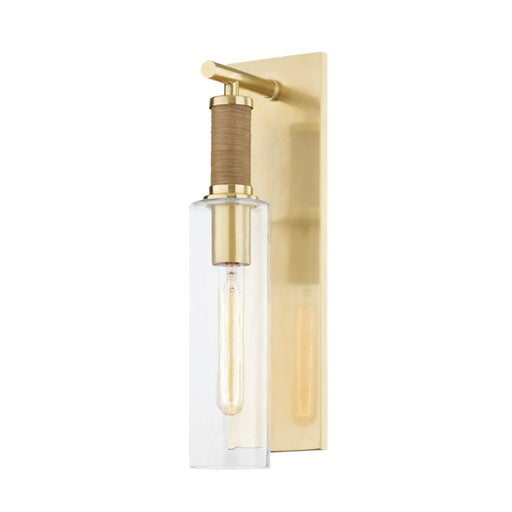 Hudson Valley Eastchester 1 Light Wall Sconce, Brass/Clear Glass - 2618-AGB