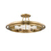 Hudson Valley Chambers 6 Light Flush Mount in Aged Brass - 2721-AGB