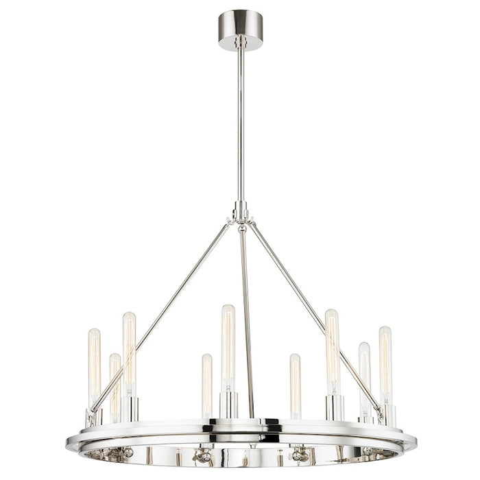 Hudson Valley Chambers 9 Light Pendant in Polished Nickel - 2732-PN