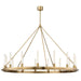 Hudson Valley Chambers 15 Light Pendant in Aged Brass - 2758-AGB