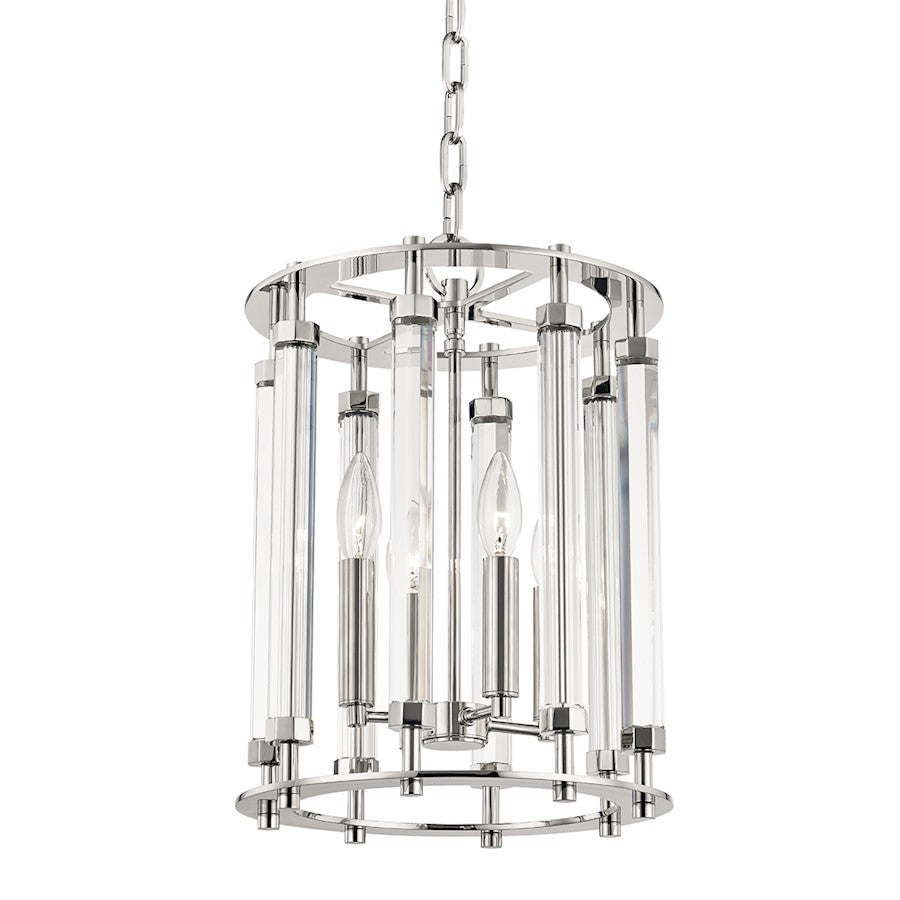 Hudson Valley Haddon 4 Light Pendant, Polished Nickel - 2812-PN