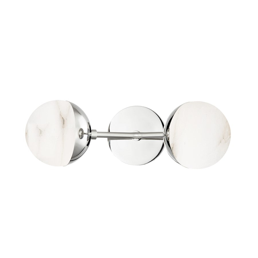 Hudson Valley Saratoga 2 Light Wall Sconce, Polished Nickel - 2832-PN