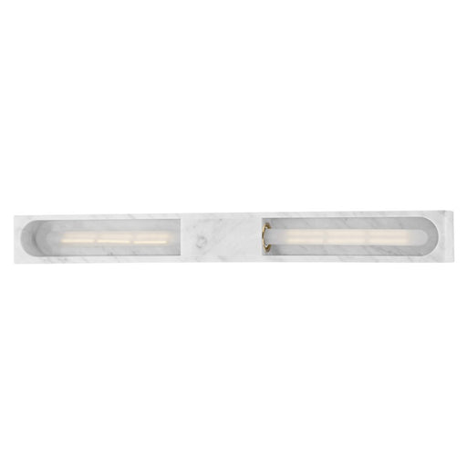 Hudson Valley Erwin 2 Light Wall Sconce, White Marble - 3092-WM