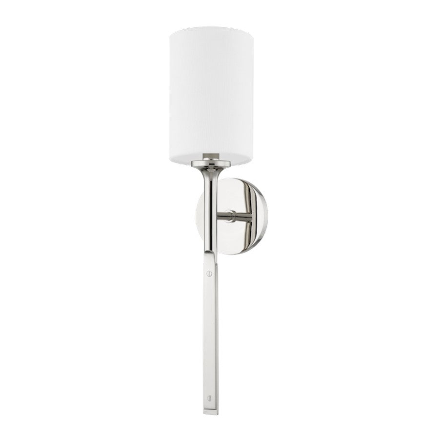 Hudson Valley Brewster 1 Light Wall Sconce, Polished Nickel - 3122-PN