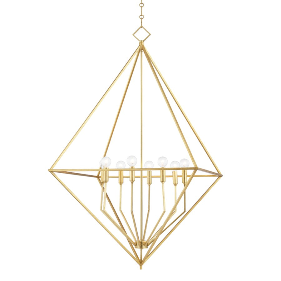 Hudson Valley Haines 8 Light Large Pendant, Gold Leaf - 3140-GL