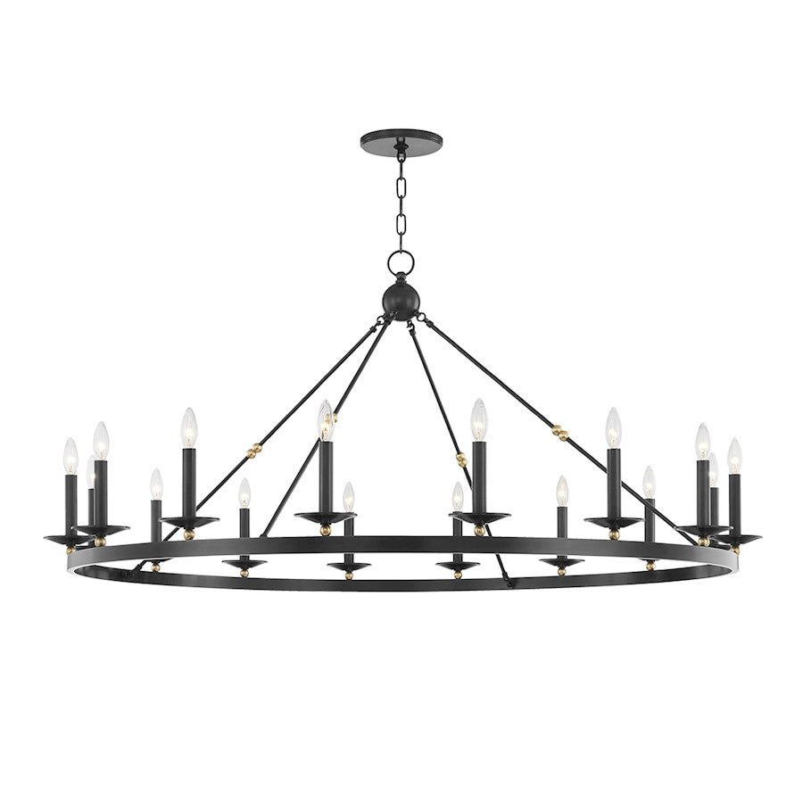 Hudson Valley Allendale 16-Light Chandelier, Aged Old Bronze - 3216-AOB