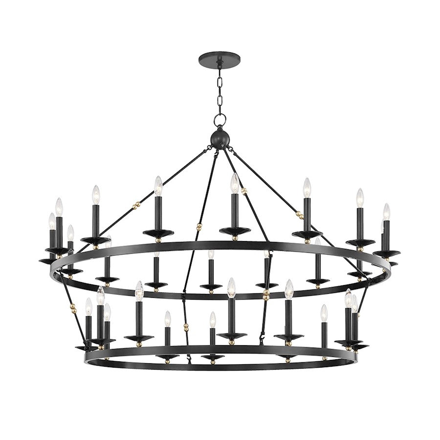 Hudson Valley Allendale 28-Light Chandelier, Aged Old Bronze - 3228-AOB