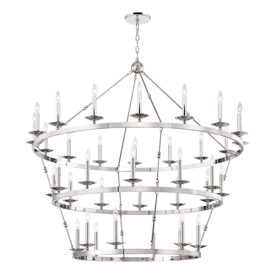 Hudson Valley Allendale 36-Light Chandelier, Polished Nickel - 3258-PN