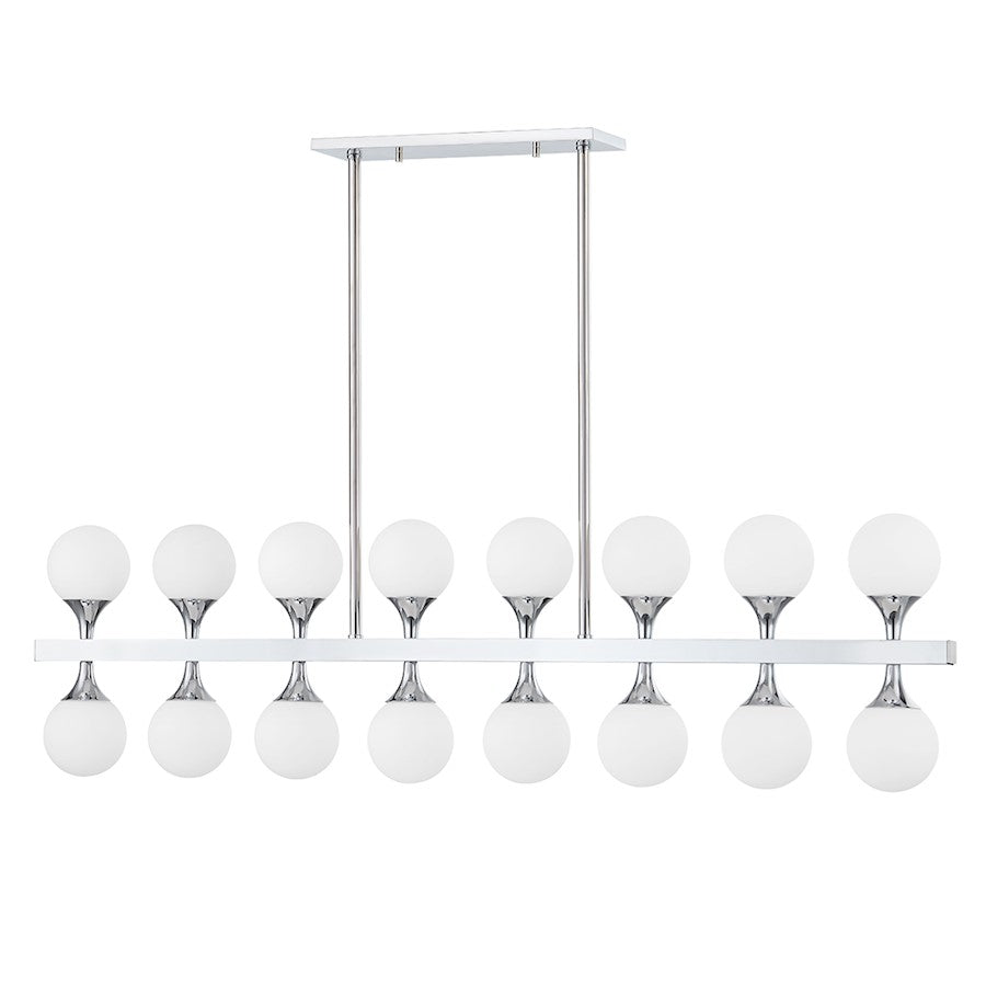 Hudson Lighting Astoria 16 Light Island Light, Polished Chrome - 3350-PC