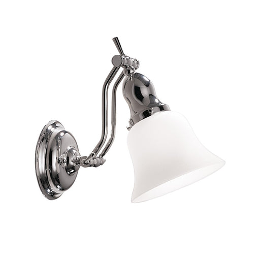 Hudson Valley Hadley 1 Light Wall Sconce, Polished Nickel/Opal Glossy - 341-PN