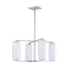 Hudson Valley Pebble 4 Light Chandelier, Polished Nickel/Frosted Glass - 3474-PN