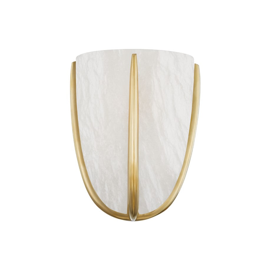 Hudson Valley Wheatley 1 Light Wall Sconce, Aged Brass - 3500-AGB