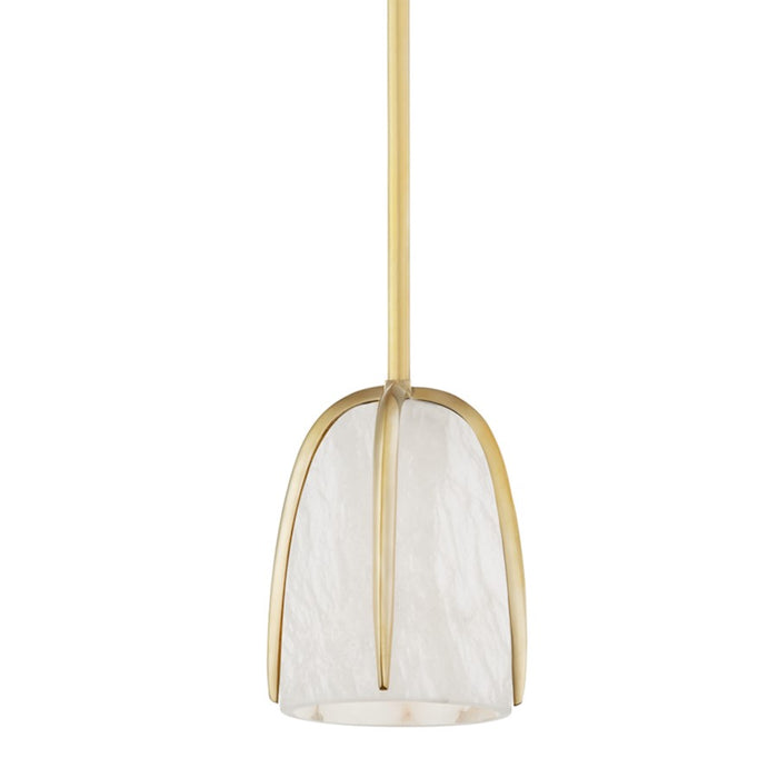 Hudson Valley Wheatley 1 Light Pendant, Aged Brass - 3510-AGB