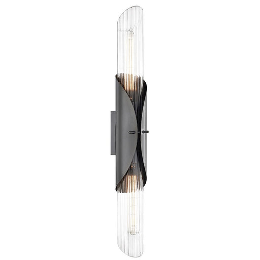 Hudson Valley Lefferts 2 Light Wall Sconce, Old Bronze/Clear Glass - 3526-OB