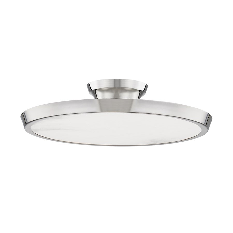 Hudson Valley Draper LED Flush Mount, Polished Nickel - 3600-PN