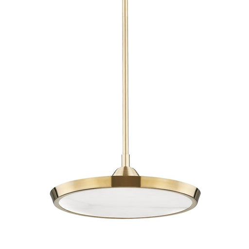 Hudson Valley Draper Small LED Pendant, Aged Brass - 3616-AGB