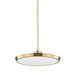 Hudson Valley Draper Small LED Pendant, Aged Brass - 3616-AGB