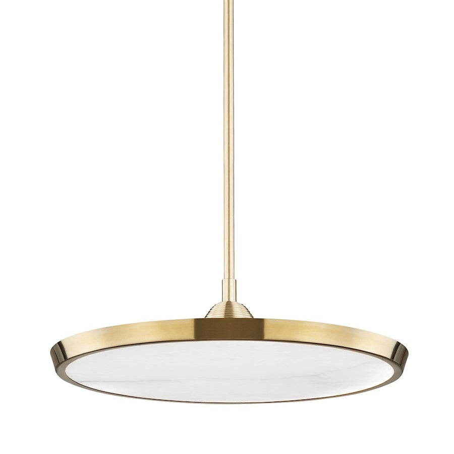 Hudson Valley Draper Large LED Pendant, Aged Brass - 3621-AGB