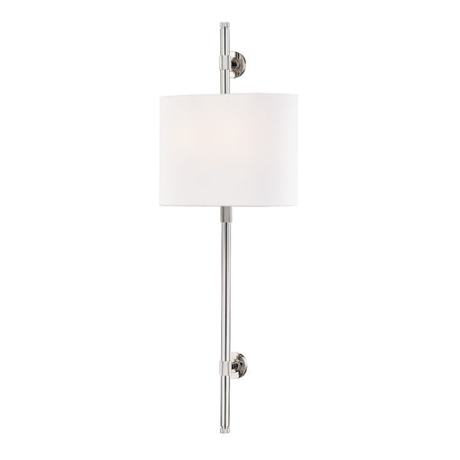 Hudson Valley Bowery 2 Light Wall Sconce, Polished Nickel - 3722-PN