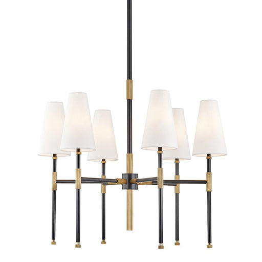 Hudson Valley Bowery 6 Light Chandelier, Aged Old Bronze - 3728-AOB