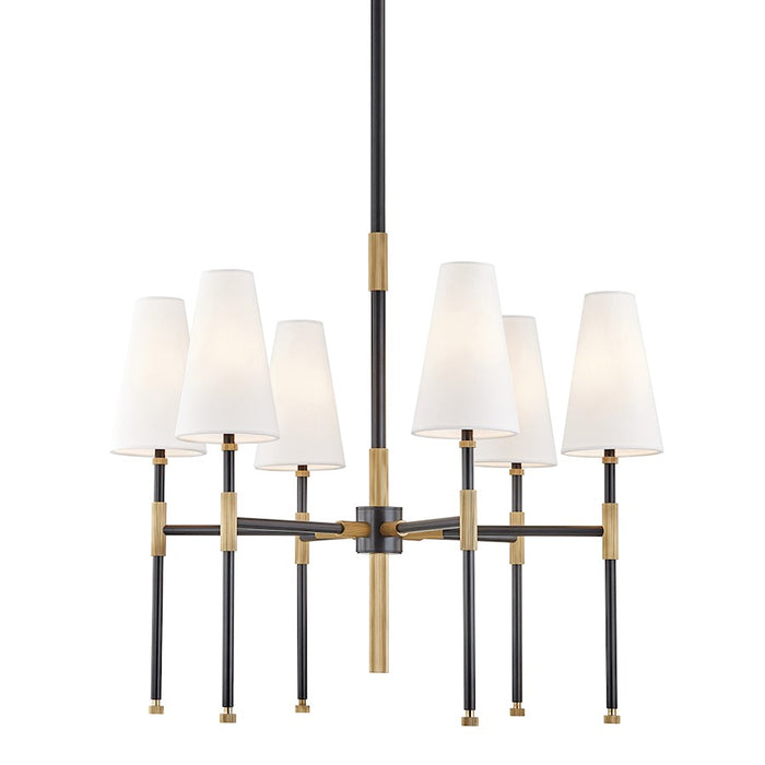 Hudson Valley Bowery 6 Light Chandelier, Aged Old Bronze - 3728-AOB