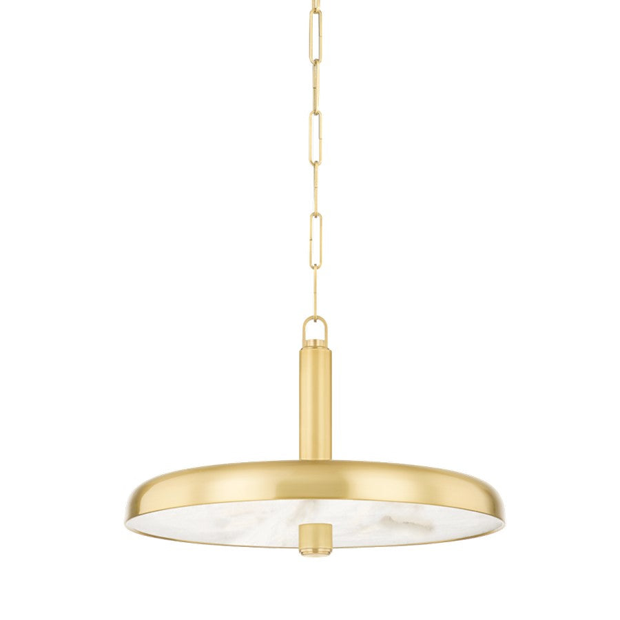 Hudson Valley Reynolds 1 Light 13" Pendant, Aged Brass - 3820-AGB