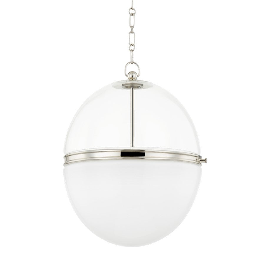 Hudson Valley Donnell 1 Light 21" Pendant, Polished Nickel - 3821-PN