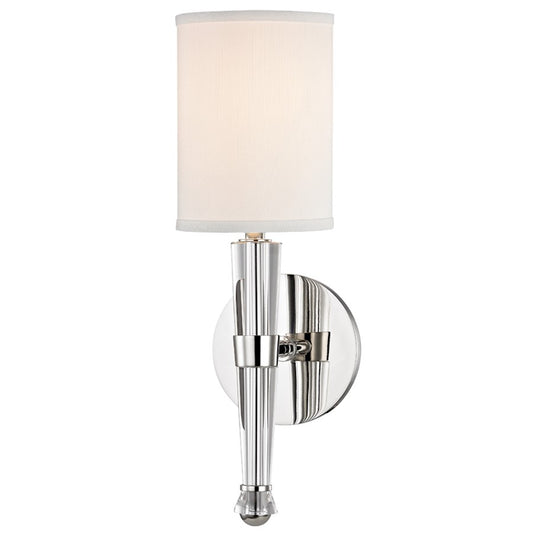 Volta 1 Light Wall Sconce, Polished Nickel