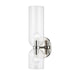 Hudson Valley Sayville 2 Light Wall Sconce, Polished Nickel/Clear - 4122-PN