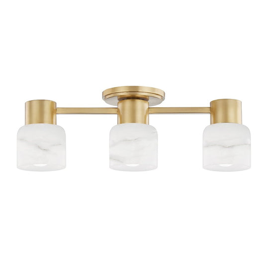 Hudson Valley Centerport 3 Light Bath Bracket, Aged Brass - 4203-AGB