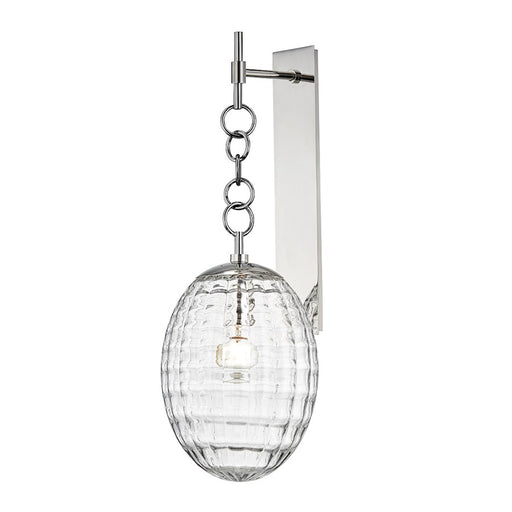 Hudson Valley Venice 1 Light Wall Sconce, Polished Nickel - 4900-PN
