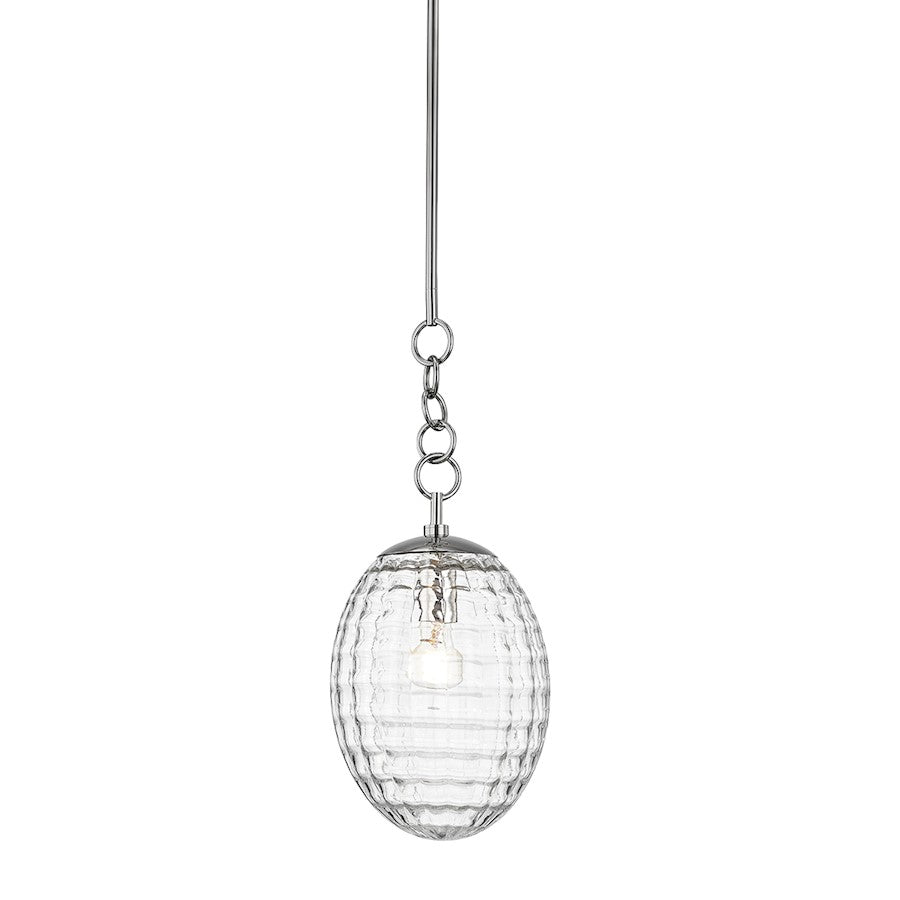 Hudson Valley Venice 1 Light 22" Pendant, Polished Nickel - 4908-PN