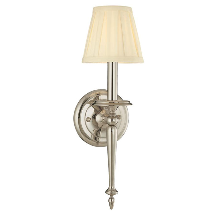 Hudson Valley Jefferson 1 Light Wall Sconce, Polished Nickel