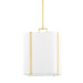 Hudson Valley Downing 1 Light Small Pendant, Aged Brass - 5413-AGB
