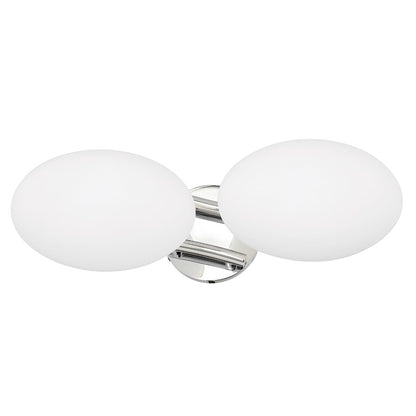 Hudson Valley Wagner 2 Light Bath Bracket, Polished Nickel/Opal - 5532-PN