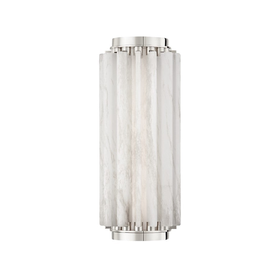 Hudson Valley Hillside Small Wall Sconce, Polished Nickel - 6013-PN