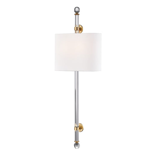 Hudson Valley Wertham 2 Light Wall Sconce, Aged Brass - 6122-AGB