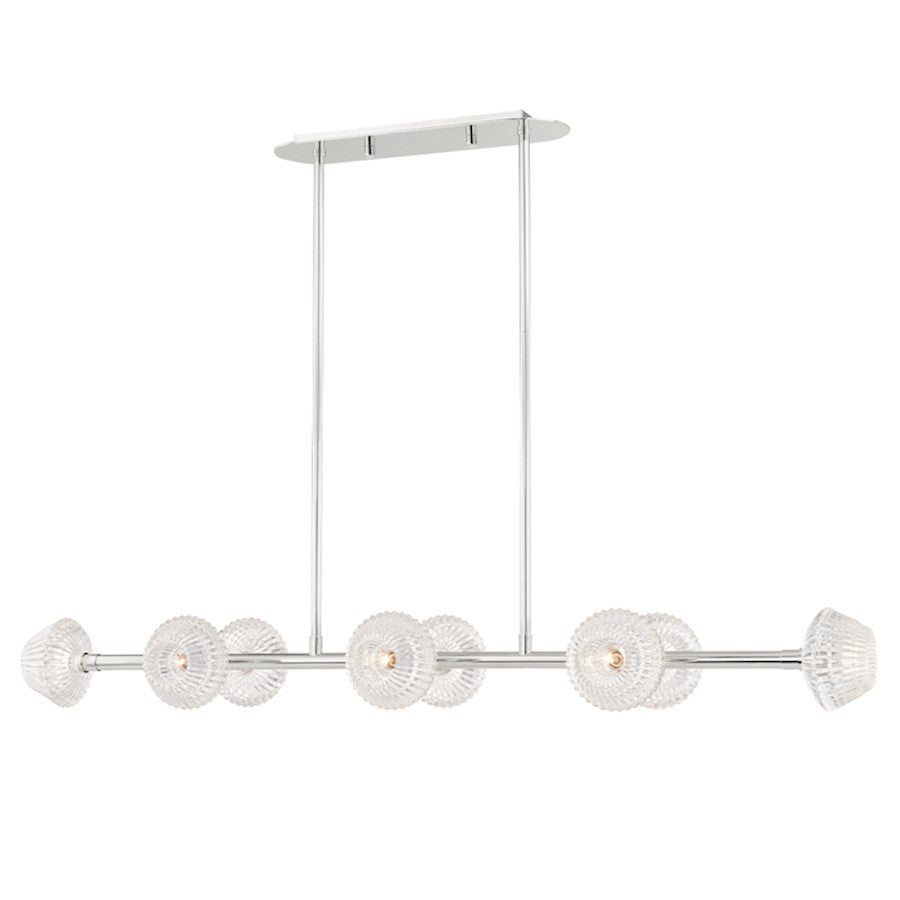 Hudson Valley Barclay 8 Light Island Light, Polished Nickel - 6154-PN