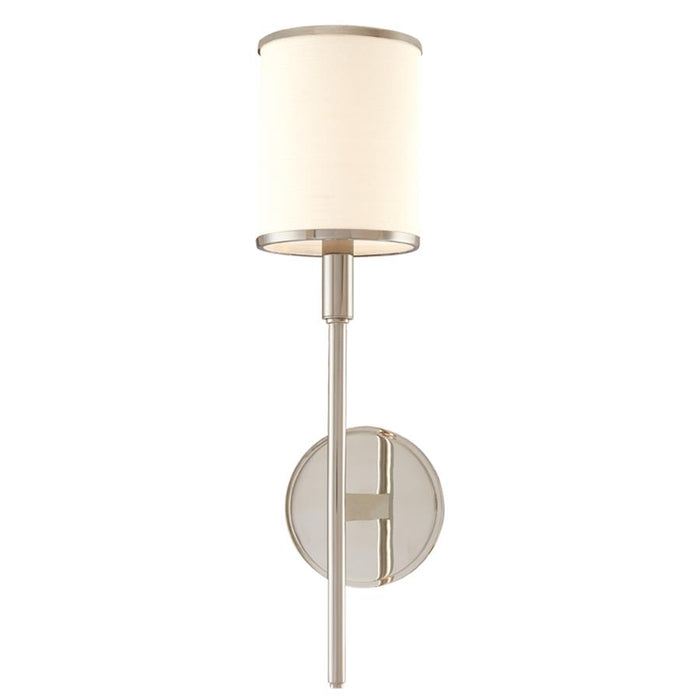Hudson Valley Aberdeen 1 Light Wall Sconce, Polished Nickel