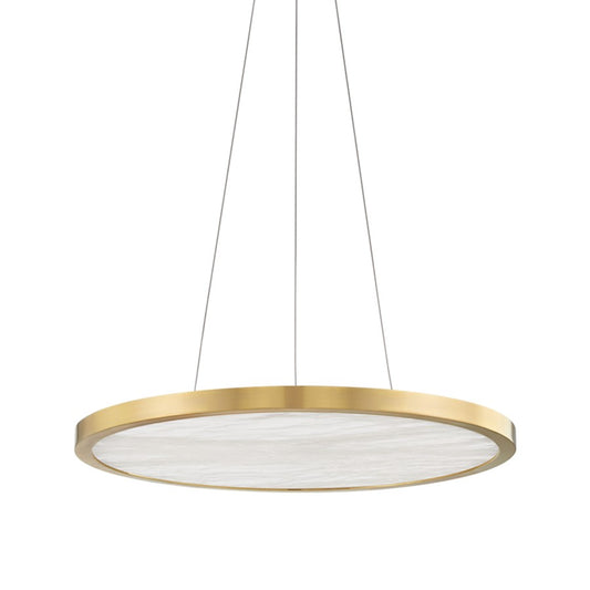 Hudson Valley Eastport 24" Led Pendant, Aged Brass - 6324-AGB