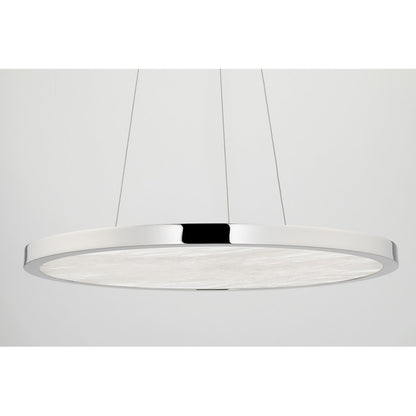 36" Led Pendant, White