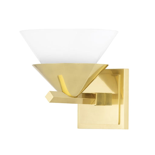 Hudson Valley Stillwell 1 Light Wall Sconce, Aged Brass - 6401-AGB