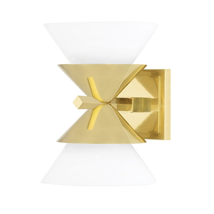 Hudson Valley Stillwell 2 Light Wall Sconce, Aged Brass - 6402-AGB