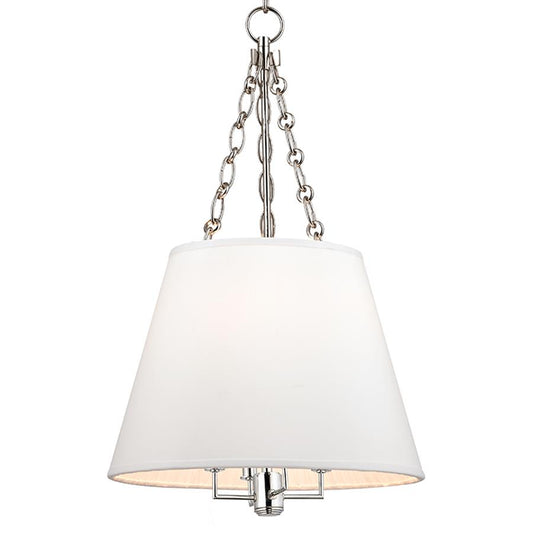 4 Light Pendant, Polished Nickel