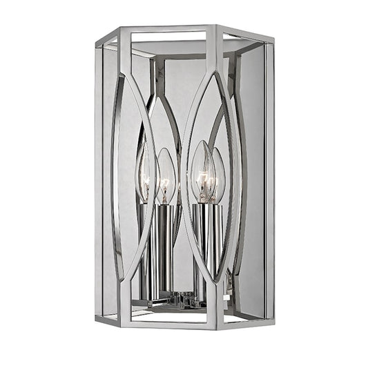 Hudson Valley Roswell 2 Light Wall Sconce, Polished Nickel - 6502-PN