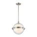 Hudson Valley Northport 1 Light 14" Pendant, Nickel/Clear Glass - 6514-PN