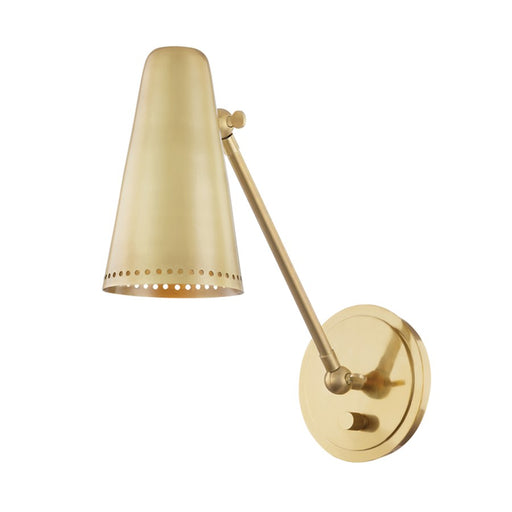 Hudson Valley Easley 1 Light Wall Sconce, Aged Brass - 6731-AGB